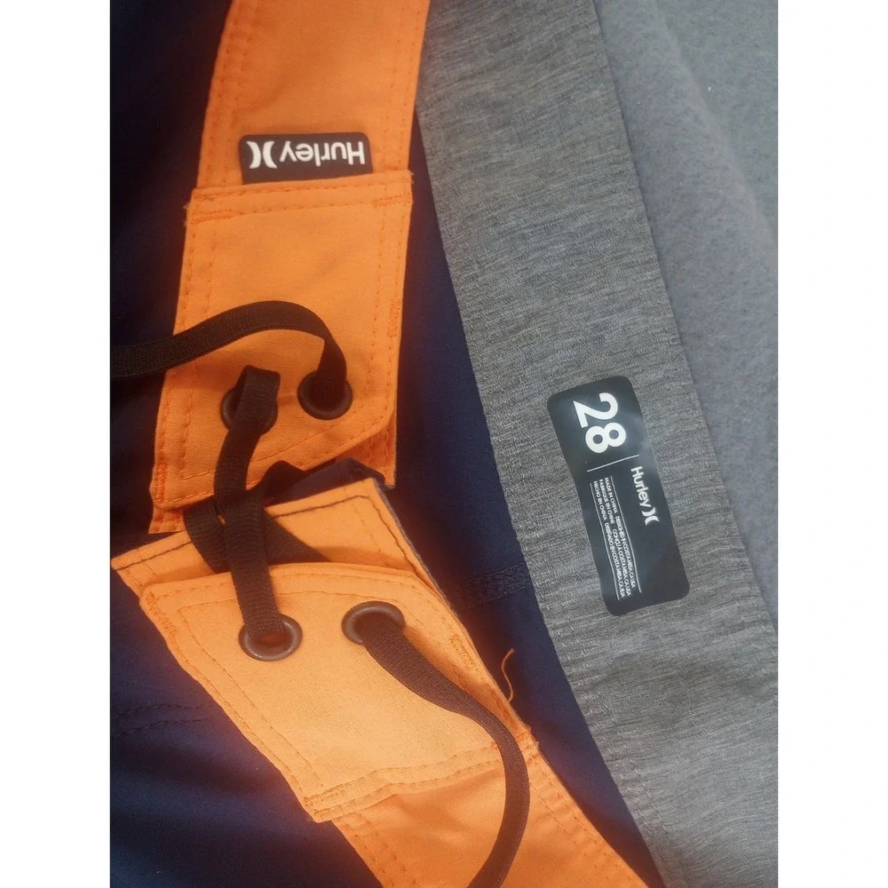 Hurley Phantom Board Shorts Size 28 Waist 30 Blue Orange 9